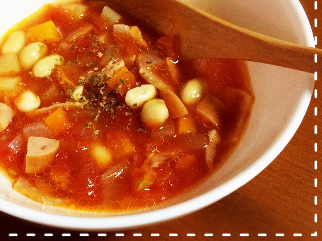 簡単おいしい トマト缶でミネストローネ レシピ 作り方 By Micaxx クックパッド 簡単おいしいみんなのレシピが372万品