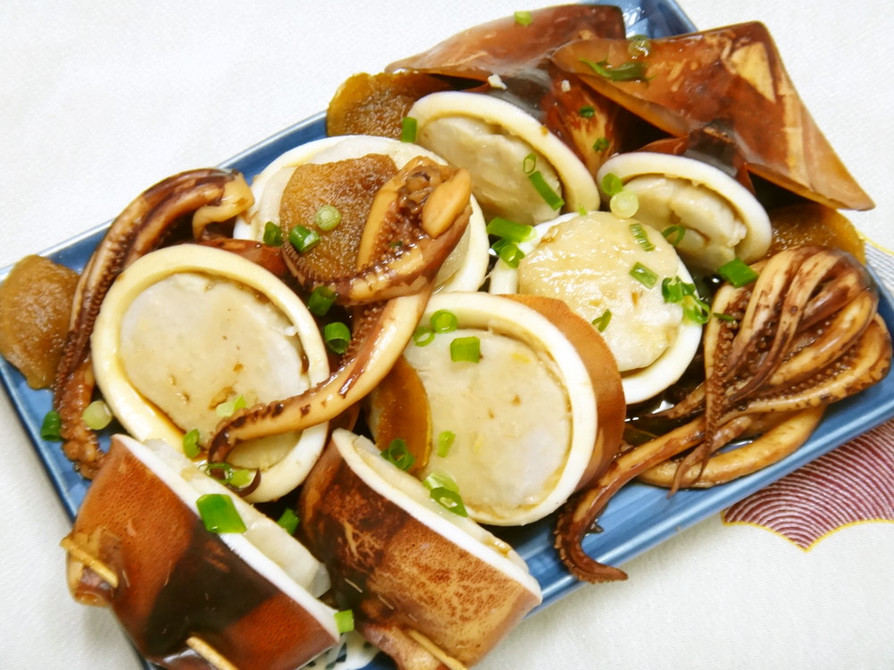 イカの里芋餅詰めの画像