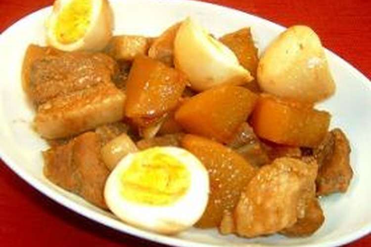 豚肉 大根 卵の甘辛煮 レシピ 作り方 By かなまっち クックパッド 簡単おいしいみんなのレシピが357万品