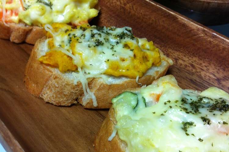 お好みサラダのトースト フランスパン レシピ 作り方 By Sep17yuka クックパッド 簡単おいしいみんなのレシピが365万品