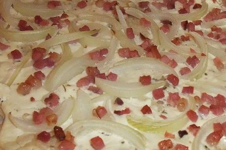 Hbで フラムクーヘン ドイツ料理 レシピ 作り方 By みみよりちゃん クックパッド 簡単おいしいみんなのレシピが365万品