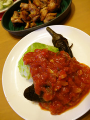 冷製野菜（なすとキャベツ）のステーキの写真