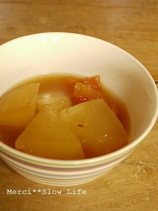 簡単♪冬瓜トマト味噌スープの画像