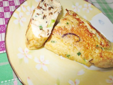 豆腐と塩こんぶのフワフワ卵焼きの写真