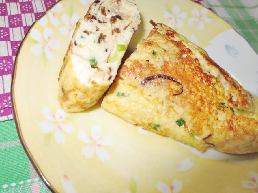 豆腐と塩こんぶのフワフワ卵焼きの画像