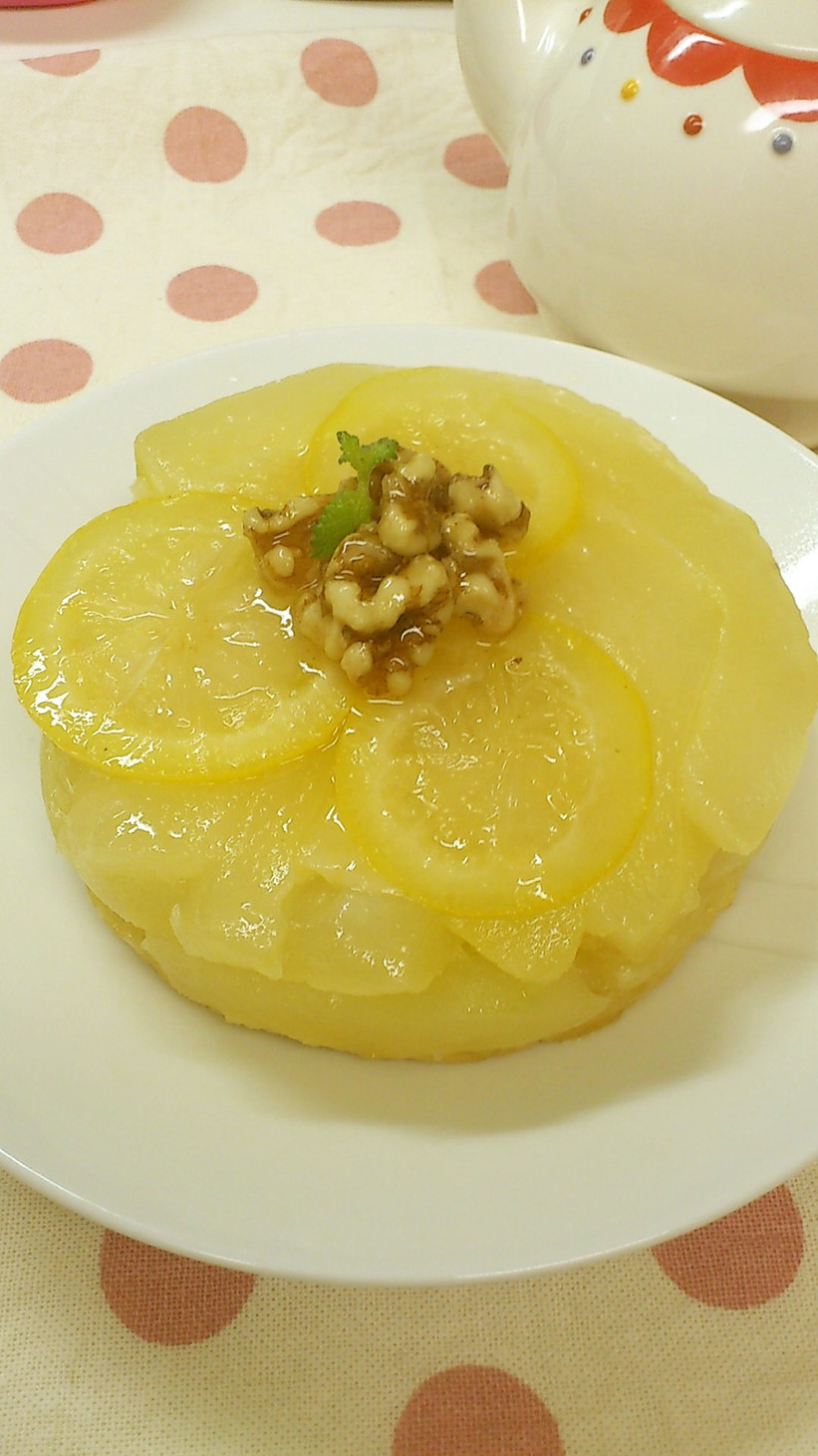 冬瓜とレモンのタルトタタンの画像