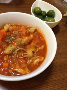 豚モツでトリッパ~イタリア風モツ煮込み