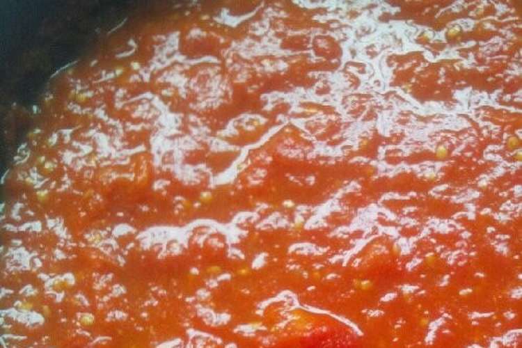 完熟トマトのシンプルトマトソース レシピ 作り方 By じゅんリラ クックパッド