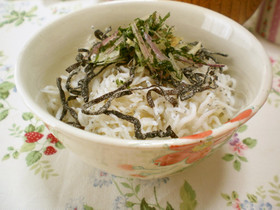 ふじっ子☆塩昆布としらすのご飯