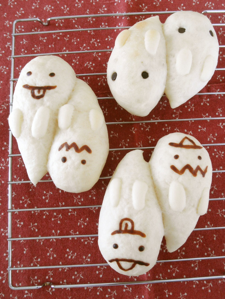 ハロウィン☆おばけツインズ パンの画像