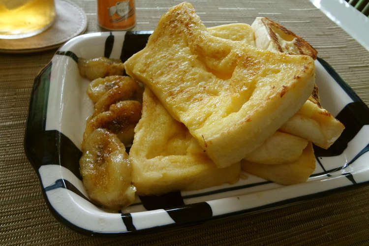 ふんわり食パンでやわらかフレンチトースト レシピ 作り方 By かずぼーん クックパッド 簡単おいしいみんなのレシピが373万品