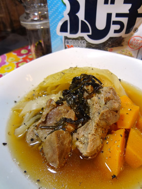 シンプルなのにしみじみ旨い❤塩昆布ポトフ