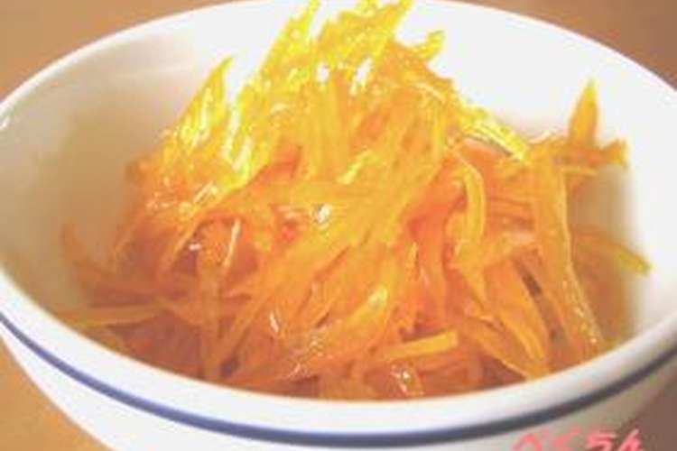 オレンジ皮の砂糖煮 レシピ 作り方 By ぺくちん クックパッド 簡単おいしいみんなのレシピが349万品