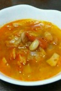 ミネストローネ風簡単スープ
