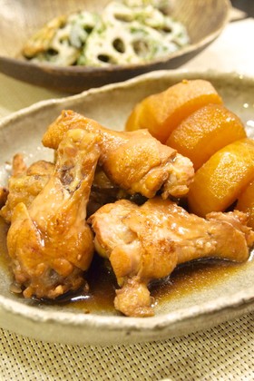 手羽元と大根♪こってり&さっぱり煮
