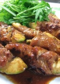 アボガドの豚肉巻き