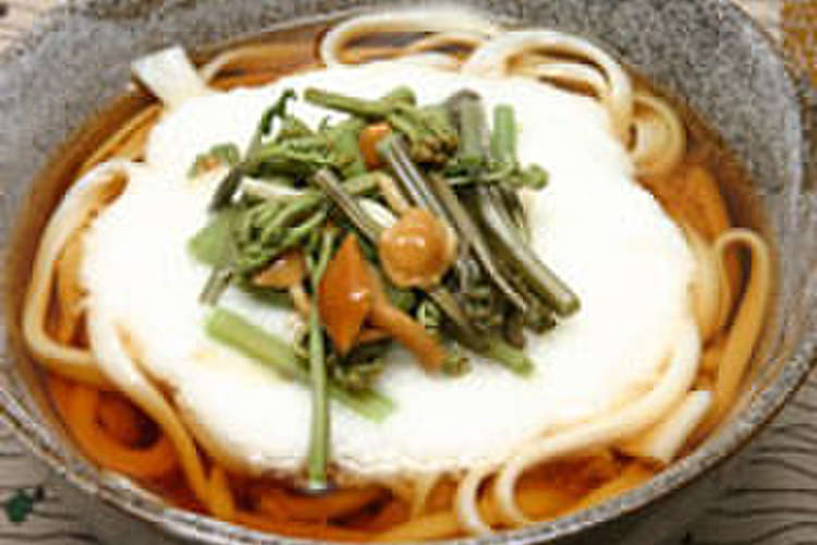 とろろ山菜うどん レシピ 作り方 By 味とこころ クックパッド