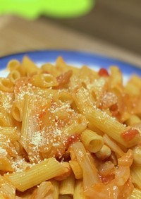 アラビアータ⁈トマト煮をパスタでリメイク