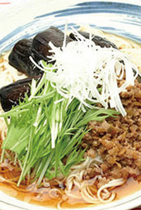 ナスと挽肉のスタミナ麺