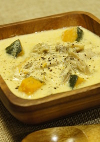 九陽　味噌バタカレーのこっくり豆乳スープ