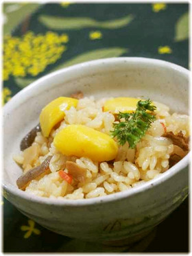 釜飯の素で本格炊き込みご飯♪*栗ご飯編*