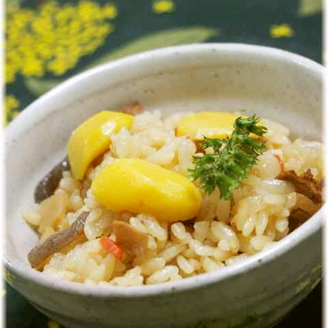 釜飯の素で本格炊き込みご飯♪＊栗ご飯編＊