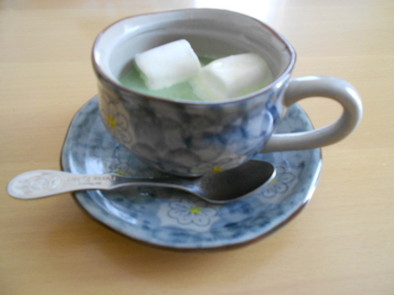 豆乳抹茶ドリンクの写真