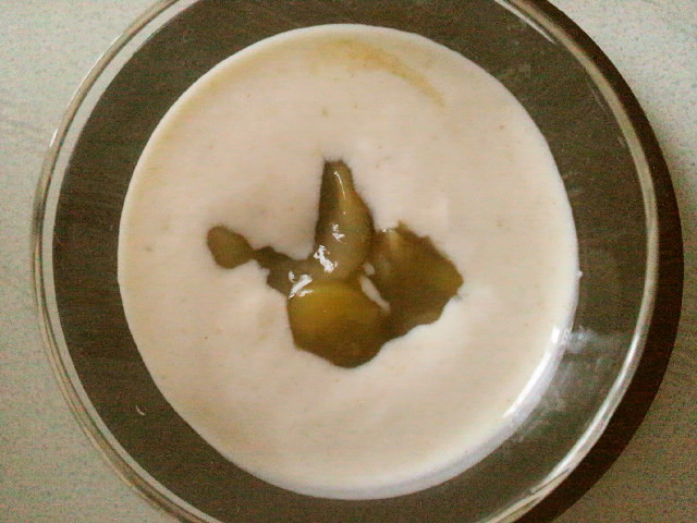 栗きなこカスピ海ヨーグルトの画像