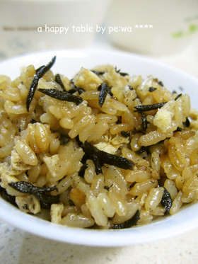 簡単!おいしい!ひじきご飯。