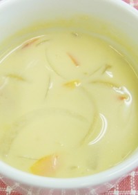大豆粉で作る！玉ねぎのポタージュスープ