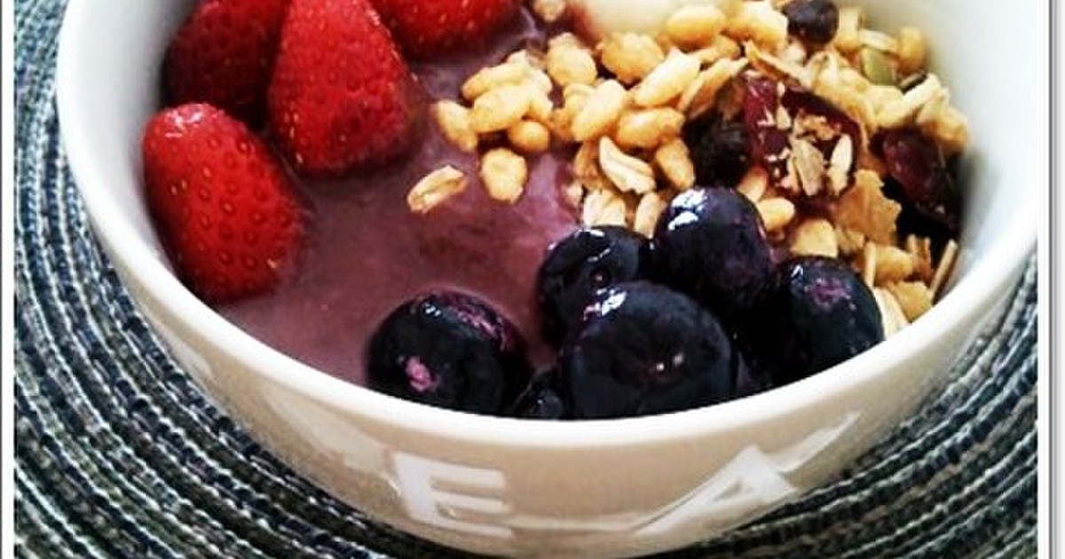 太鼓腹アサイーボウルのレシピ