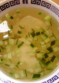 牛乳豆腐の冷たいスープ