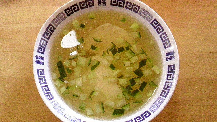 牛乳豆腐の冷たいスープの画像