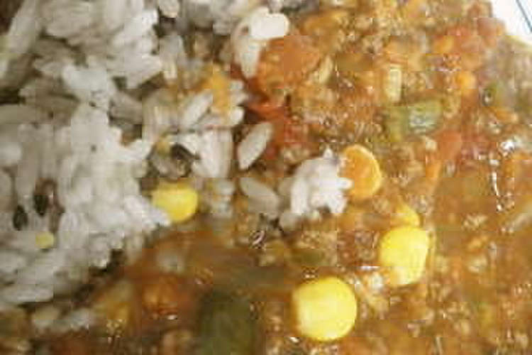雑穀米のキーマカレー レシピ 作り方 By にこぷく クックパッド