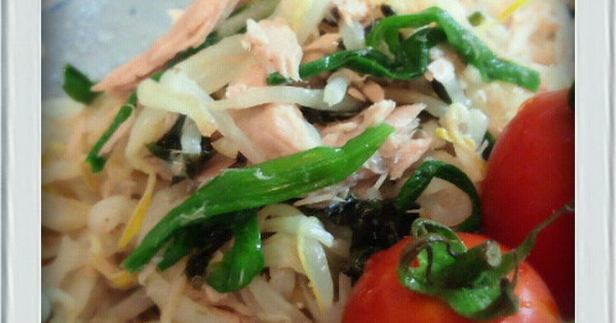 糖質制限 ツナ缶詰もやしニラ簡単ナムル by あお3150 【クックパッド】 簡単おいしいみんなのレシピが356万品