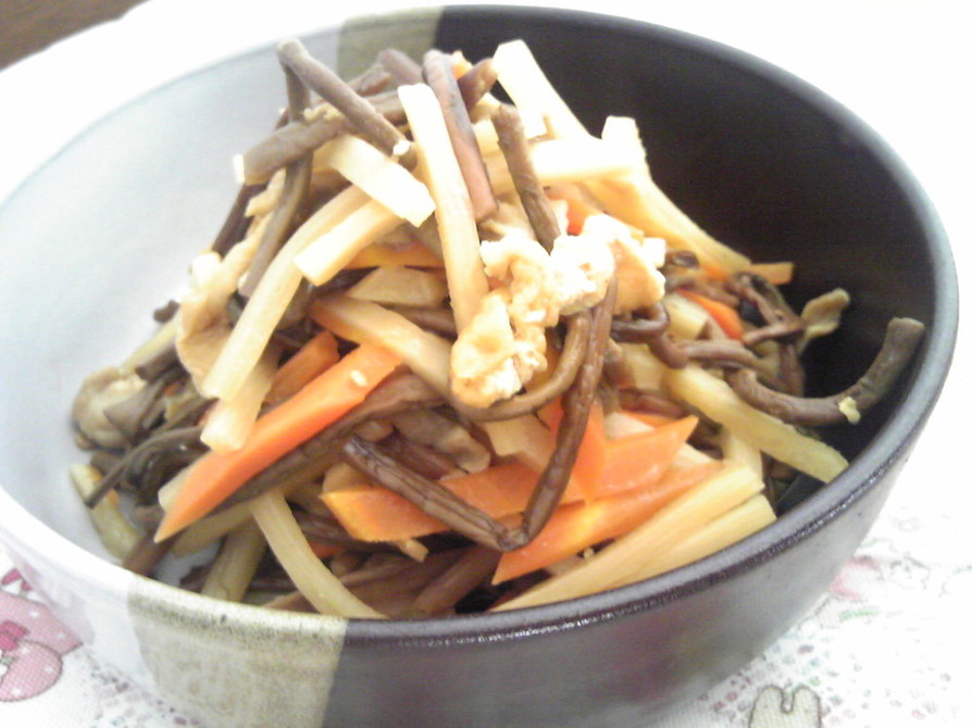 簡単惣菜☆ぜんまいと細切り竹の子の煮物の画像