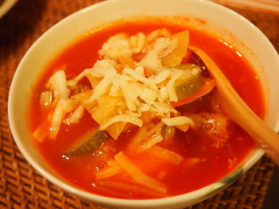野菜たっぷりトマトスープの画像