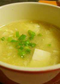 中華風コーンスープ（豆腐入り）