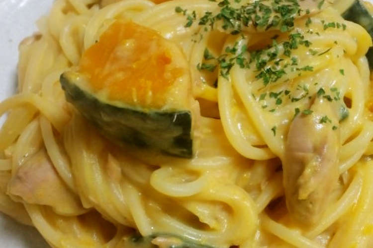 かぼちゃとツナのクリームパスタ レシピ 作り方 By Yukiki クックパッド