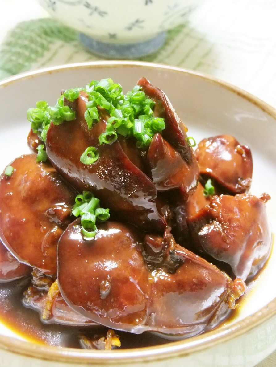 鉄分補給☆鶏レバーの甘辛煮☆生姜風味の画像