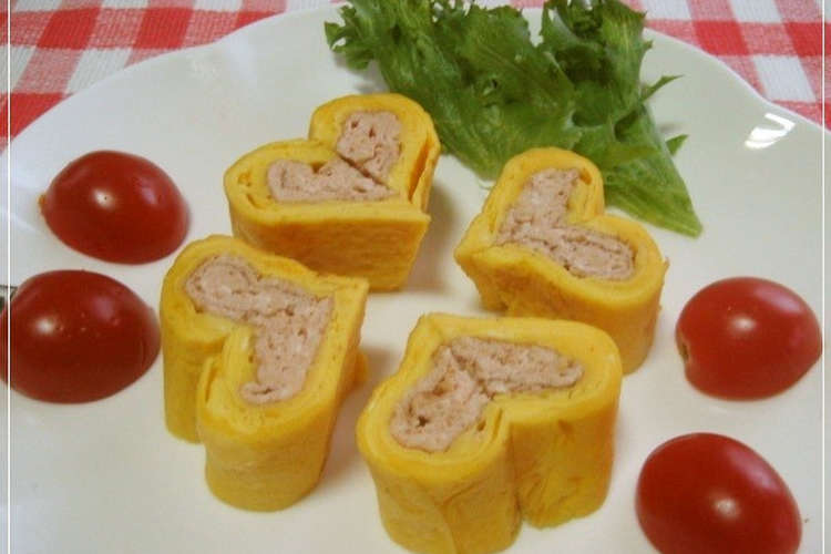 キャラ弁 おかず ハート卵焼き レシピ 作り方 By Taruto77 クックパッド