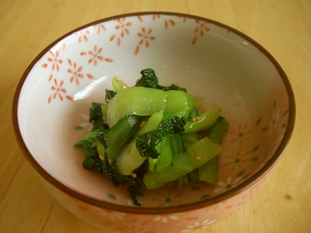 シンプルな味付☆チンゲン菜のナムルの画像