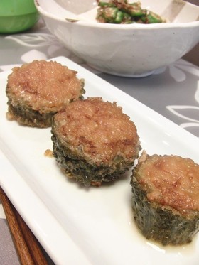 ゴーヤの肉詰め煮