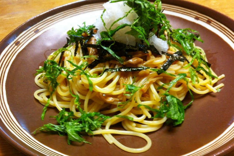 簡単混ぜるだけ なめたけ ツナのパスタ レシピ 作り方 By まぁ ふぃー クックパッド