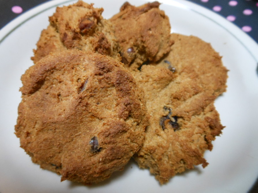 甘納豆入り…「豆腐・米糠クッキー」の画像