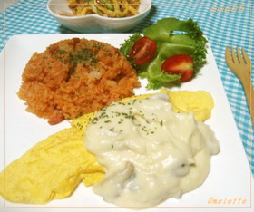 チーズ入りオムレツ
