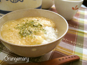 ほっこり温まる!味噌とろろ生姜粥☆