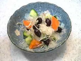 黒豆とじゃこのおろしポン酢