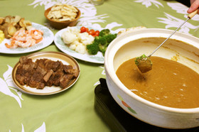 ☆絶対はまる!土鍋でカレーフォンデュ☆