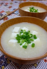 ✿じゃが芋と豆腐のとろりん味噌汁✿